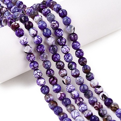 Natural Crackle Agate Beads Strands X-G-T119-01A-05-1