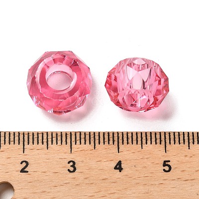 Transparent Resin European Beads RESI-B020-05F-1