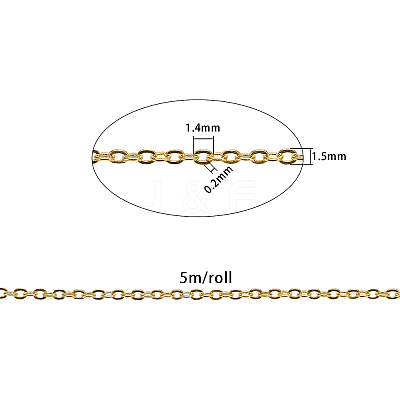 Brass Coated Iron Cable Chains CH-CJ0001-02G-1