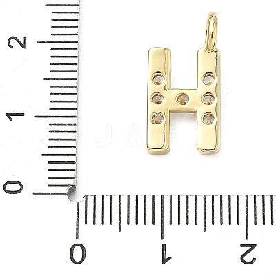 Brass Micro Pave Clear Cubic Zirconia Pendants KK-I476-01G-H-1