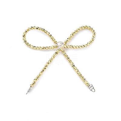 Alloy & Glass Bowknot Chandelier Component Links PALLOY-D360-01A-1