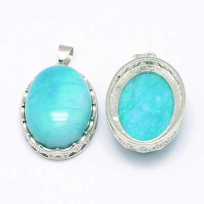 Natural Agate Pendants G-D851-15-1