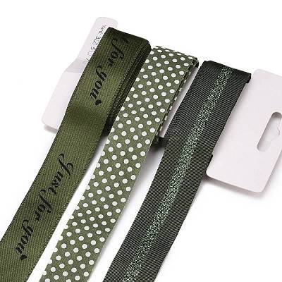 9 Yards 3 Styles Polyester Ribbon SRIB-A014-D04-1