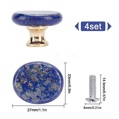 Natural Lapis Lazuli Drawer Knobs FIND-WH0056-40P-01-1