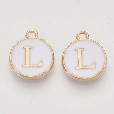 Golden Plated Alloy Charms LS-ENAM-S118-01L-1