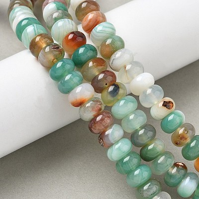 Natural Agate Beads Strands G-H295-C03-17-1