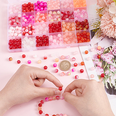 552Pcs 24 Styles Glass Beads GLAA-PH0003-18-1