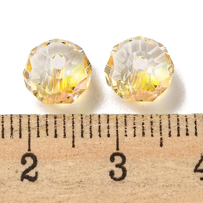 Electroplate Glass Beads EGLA-Z004-01B-10-1