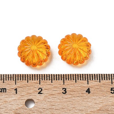 Autumn Theme Transparent Acrylic Beads PL712Y-5-1