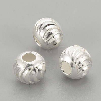 925 Sterling Silver Beads STER-S002-16-6mm-1