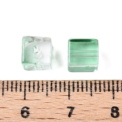 Baking Paint Transparent Glass Beads DGLA-N005-01A-05-1