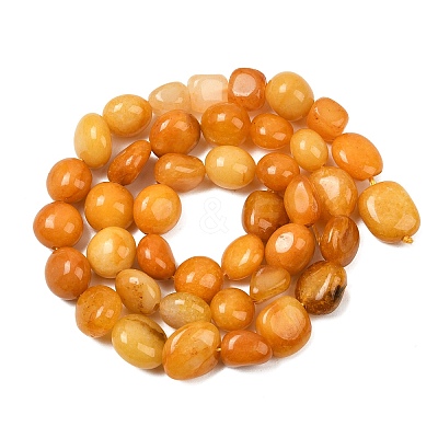 Natural Yellow Aventurine Beads Strands X-G-C257-02-1