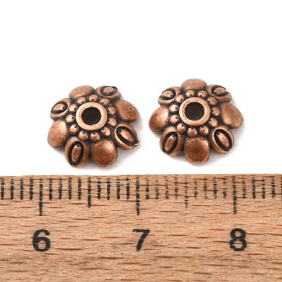 Tibetan Style Alloy Bead Caps K08ME061-1