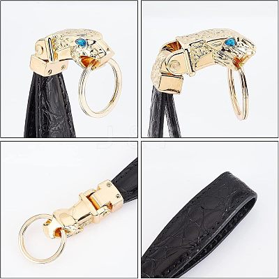 1Pcs PU Leather Keychain KEYC-CA0001-17-1