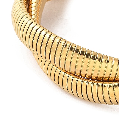 304 Stainless Steel Stretch Bracelets BJEW-A031-01H-G-1