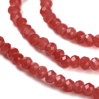 Baking Paint Imitation Jade Glass Bead Strands DGLA-A034-J2MM-A32-1