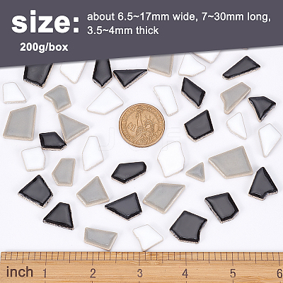 Porcelain Cabochons PORC-OC0001-01B-1