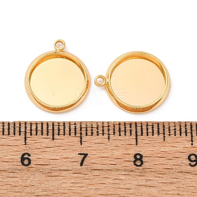 Brass Pendant Cabochon Settings X-KK-F898-20B-G-1