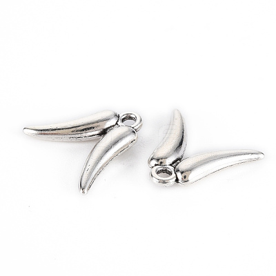 Tibetan Style Alloy Charms TIBE-S323-116AS-RS-1