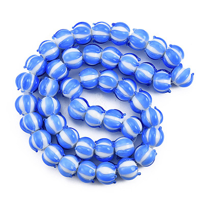 Handmade Lampwork Beads Strands LAMP-N021-44B-1