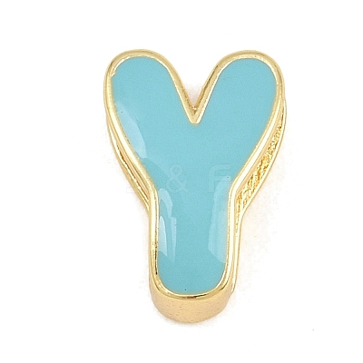 Brass Enamel Beads KK-CBA3FD6-08Y-G-1