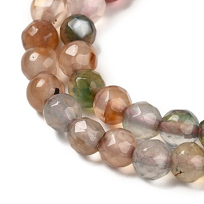 Natural Agate(Dyed & Heated) Beads Strands G-Z068-B09-02-1