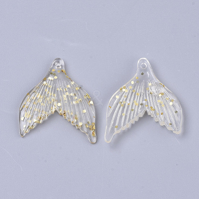 Transparent Resin Pendants X-CRES-S303-52-1