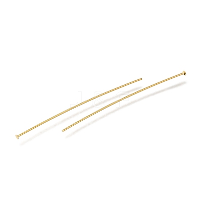 Brass Flat Head Pins KK-H502-01H-G-1