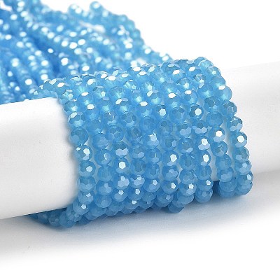 Electroplate Glass Beads Strands EGLA-A035-J4mm-A07-1