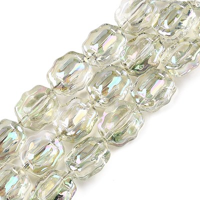 Electroplate Glass Beads Strands EGLA-T021-05D-1