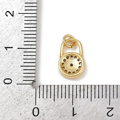Brass Micro Pave Cubic Zirconia Charms KK-H077-02G-03-1