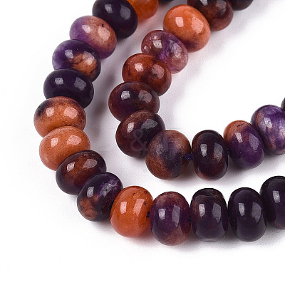 Halloween Theme Dyed Natural White Jade Beads Strands G-T139-58A-01-1