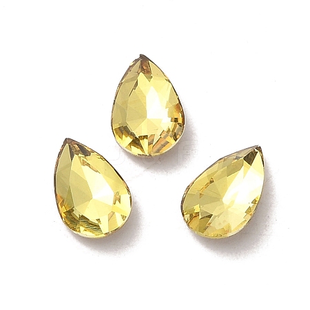 Glass Rhinestone Cabochons RGLA-P037-11A-D226-1