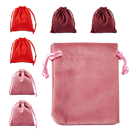10Pcs Velvet Jewelry Drawstring Storage Pouches ABAG-TA0001-31C-1