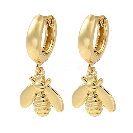 Rack Plating Brass Hoop Earrings EJEW-B062-39G-1