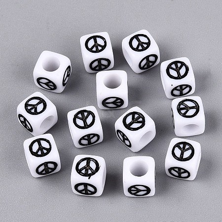 Opaque Acrylic Beads AC-N167-01A-1