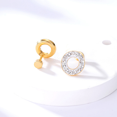 Elegant Circle Earrings with Water Diamond VB9244-1