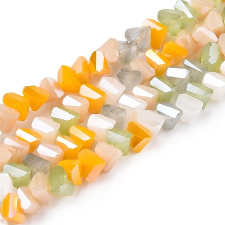 Electroplate Glass Beads Strands X-GLAA-T023-A17-02-1
