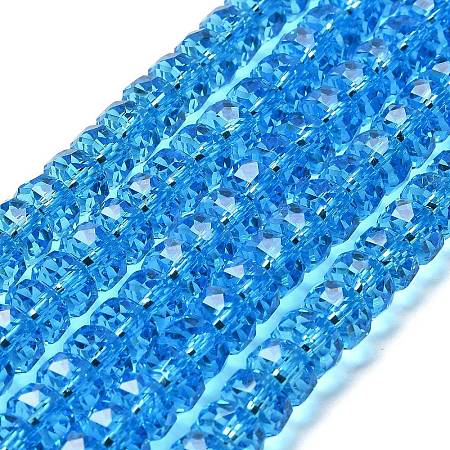 Transparent Glass Beads Strands EGLA-K071-05H-1