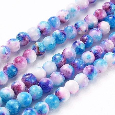 Natural Persian Jade Beads Strands X-G-H1625-6mm-PR19-1