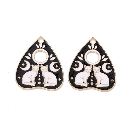 Alloy Enamel Pendants X-ENAM-G203-05KCG-01-1