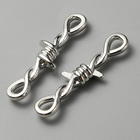 Alloy Connector Charms PALLOY-WH0105-24P-1