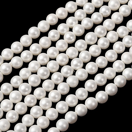 Round Shell Pearl Bead Strands LS-BSHE-L011-4mm-A013A-1