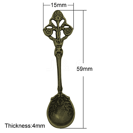 Tibetan Style Alloy Big Pendants TIBEP-A19597-S-FF-1