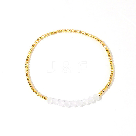 Brass Cross Seed Beads Bracelets JW3383-4-1