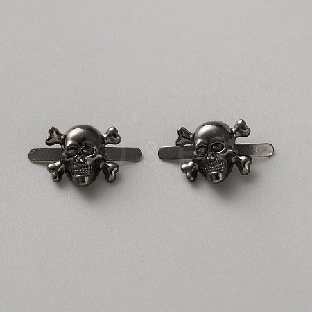 Skull Alloy Decorative Brads FIND-WH0519-98B-1