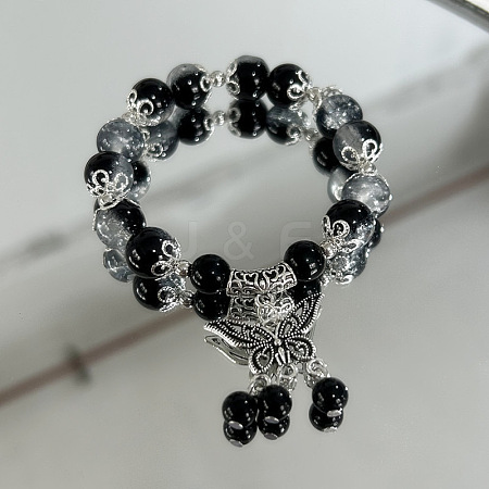 Alloy Butterfly Charm Bracelets WGCDDF3-01-1