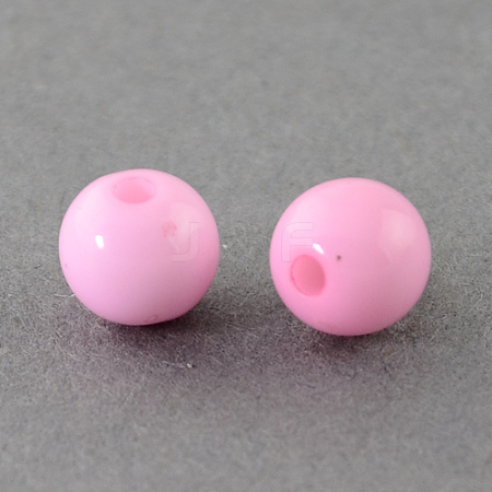 Solid Chunky Acrylic Ball Beads X-SACR-R812-4mm-08-1