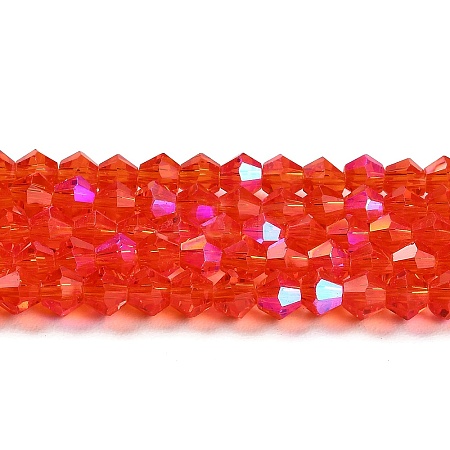 Transparent Electroplate Glass Beads Strands LS-GLAA-F029-2mm-D14-1