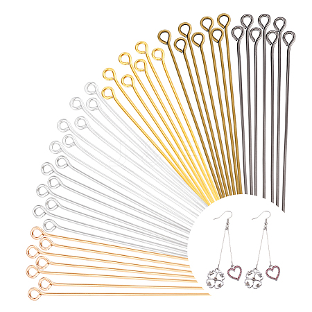1200Pcs 6 Colors Alloy Eye Pins FIND-PH0025-40-1